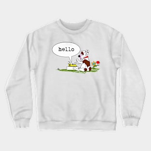 G PUP HELLO BLACK Crewneck Sweatshirt